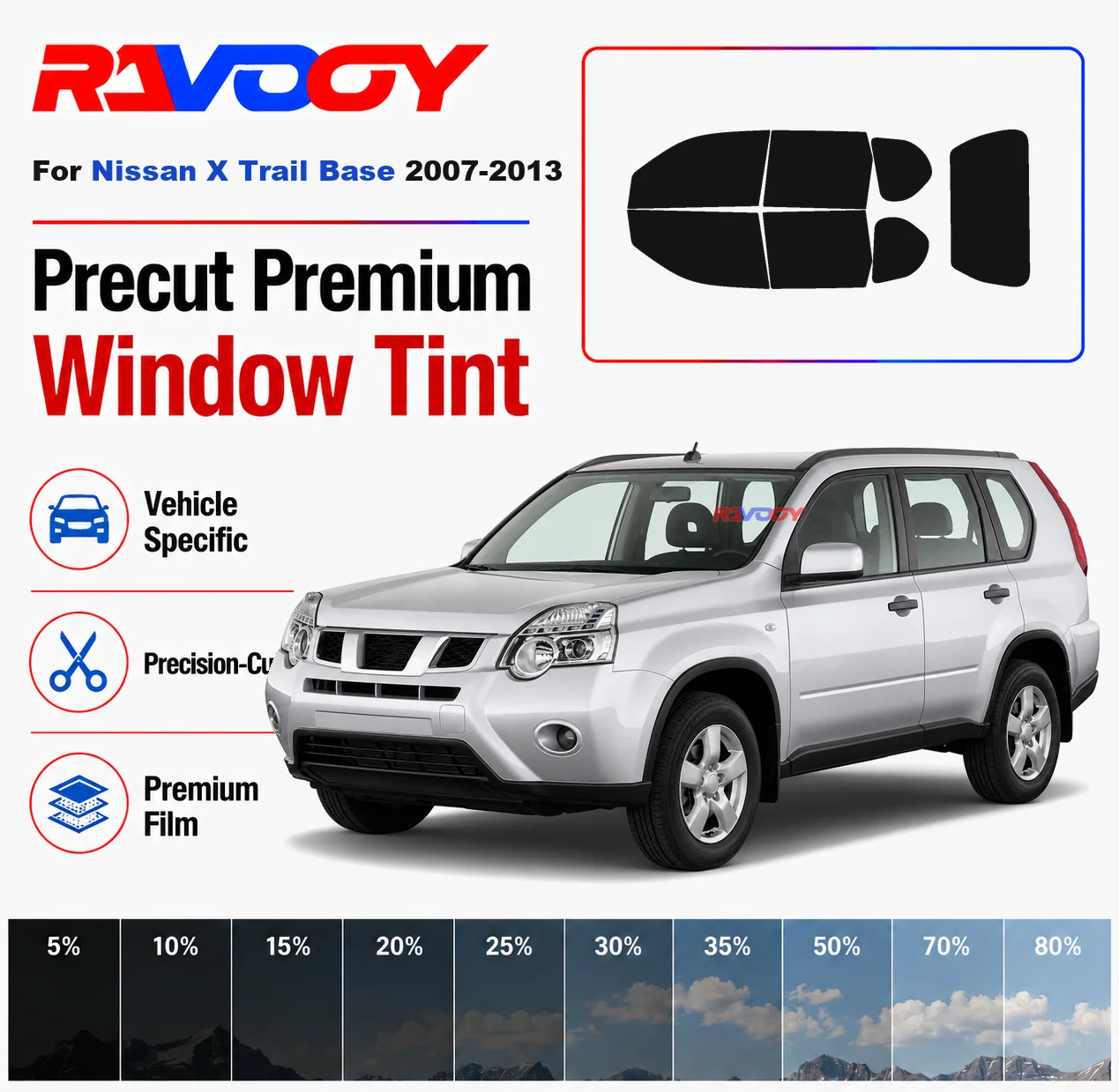 premium-precut-window-tint-kit-front-rear-windows-rear-windshield-for-nissan-x-trail-base-2007-2013-car-solar-nano-ceramic-film
