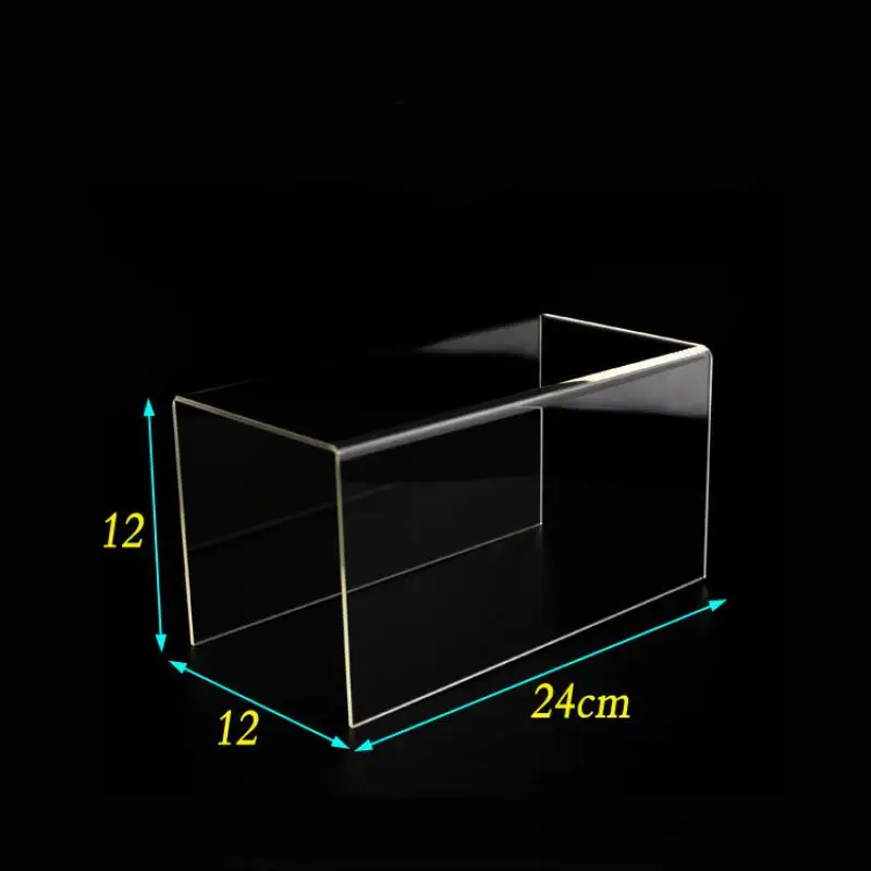 2pcs Clear Acrylic Display Stand For Shoes Cosmetic Showcase Jewelry Storage Rack U Shaped Action Figures Toys Collections Shelf