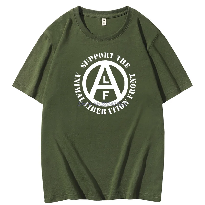 Men's T-shirt Animal Liberation Front Cotton Fashion Harajuku Graphic T Shirts Summer Short Sleeve Tee Mens Print T Shirt