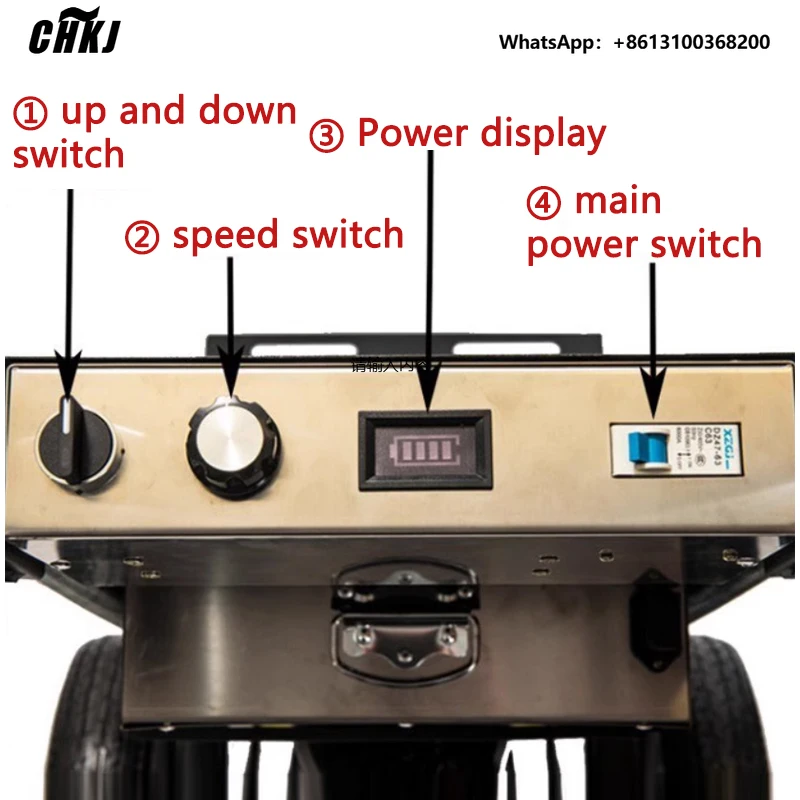 CHKJ 100KG Electric Appliance Stair Climber Hand Truck Working Climb Stairs Truck Trolley Heavy Load Battery Operated