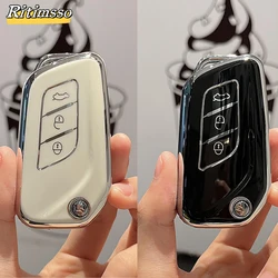 Tpu Car Key Case Cover Fob For Baic Senova X25 X35 X55 X65 D50 for Changhe Q25 Q35 A6 Auto Accessories Holder Protective