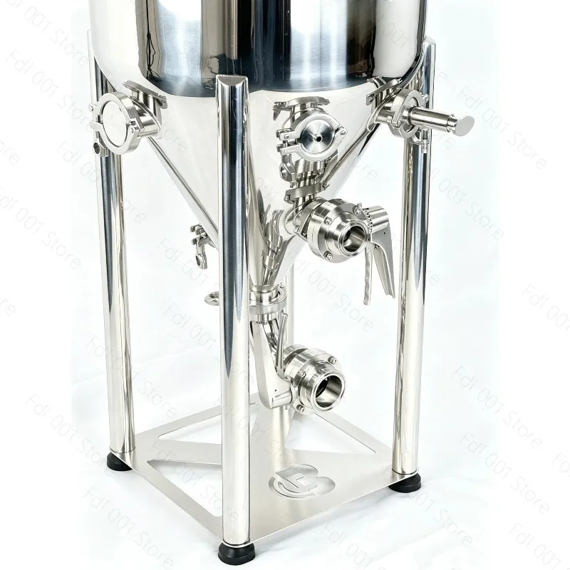 K4 316L Stainless Steel Conical Fermenter for Homebrew Craft Beer 304SS Double Wall Insulated Fermentation Tank 25L