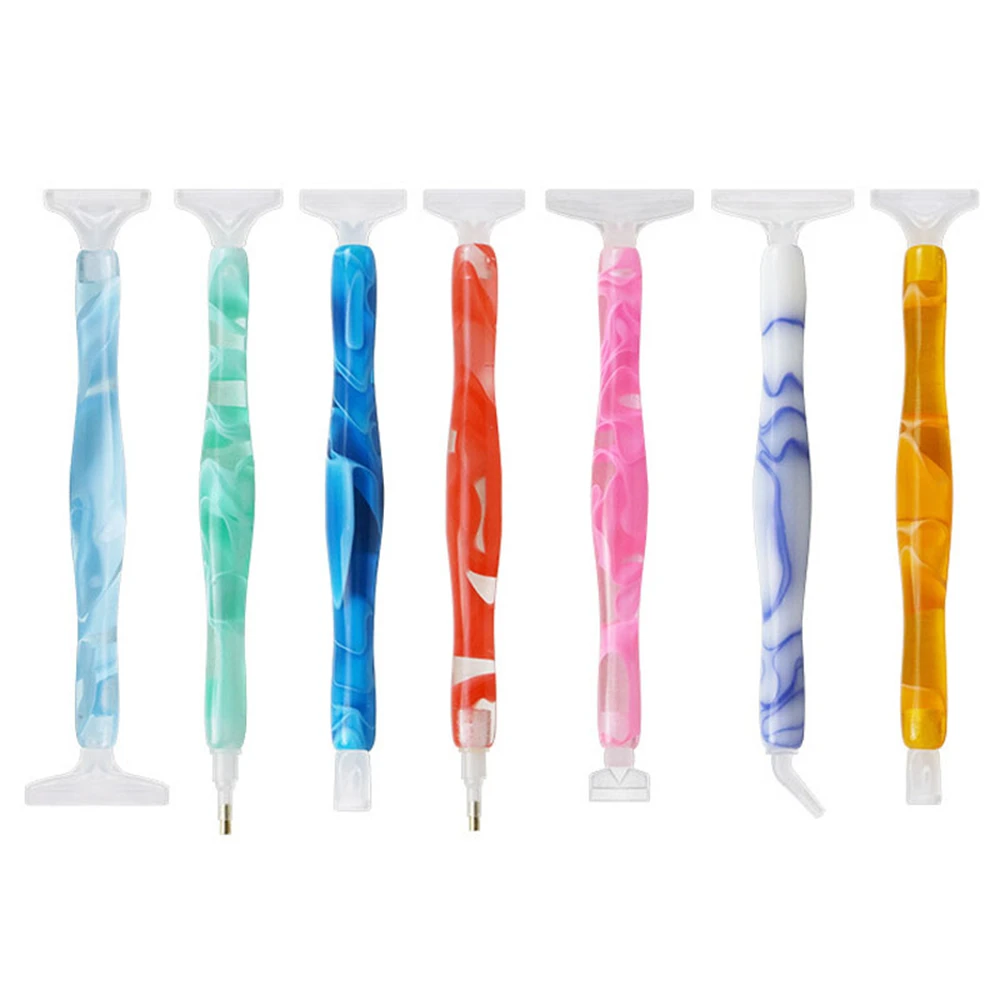 5D Diamond Painting Pen Crystal Point Drills Pen Handmade Tools With Metal Point Drill Heads Multi Placer Pen Tip Accessories DI