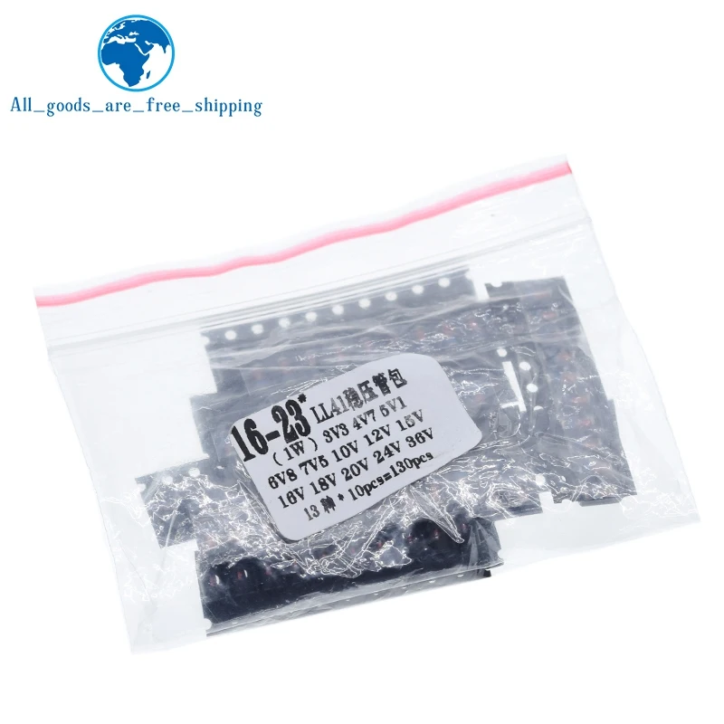 TZT LL41 SMD Zener diode KIT 1W 3V3-36V 13 kinds *10pcs= 130pcs ZM4728A ZM4732A ZM4733A ZM4737A ZM4740A ZM4742A ZM4744A ZM4745A