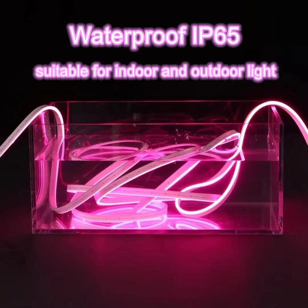 10M Warm White Neon LED Strip, IP65 Waterproof, 120LEDs/m, Cuttable for Home Outdoor Indoor Decor