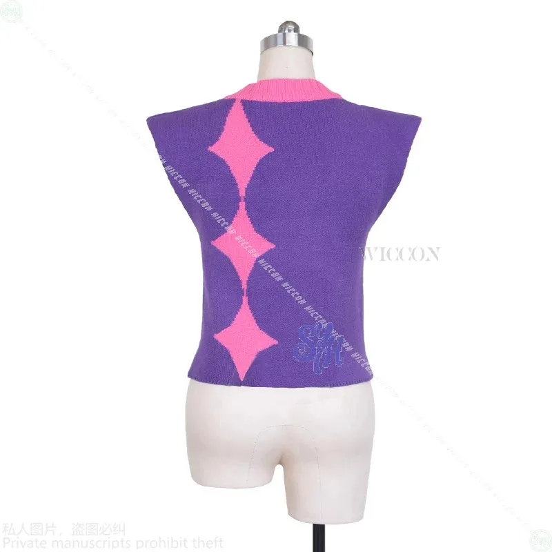 2020 الأولاد سر تأثيري Kpop شيطان فيلم أنيمي الصودا البوب زي Kawaii جميل الأرجواني سترة سترة تأثيري لطيف هالوين Cos25