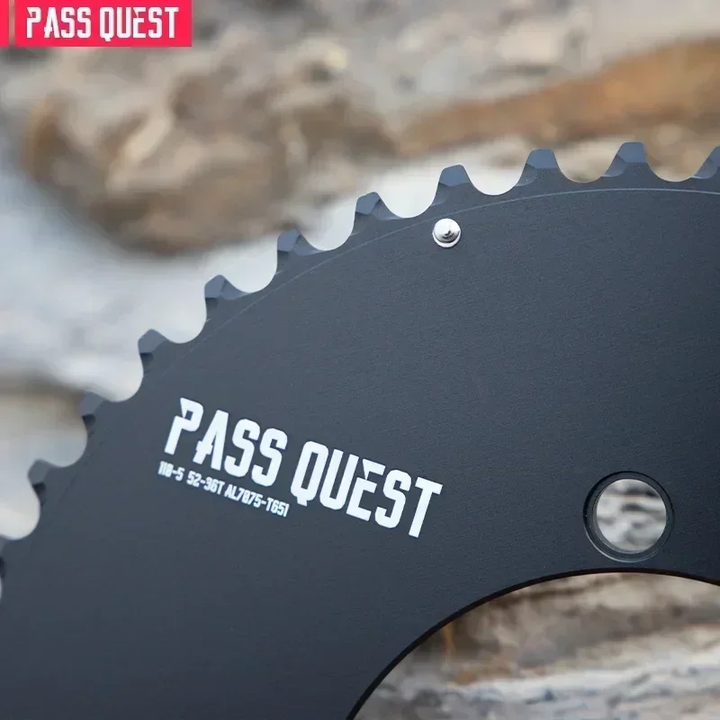 PASS QUEST 110 bcd chainring 5 bolt road bike Narrow wide Chain ring with bolts for Shimano SRAM 11 12 Speed Road Bike tray
