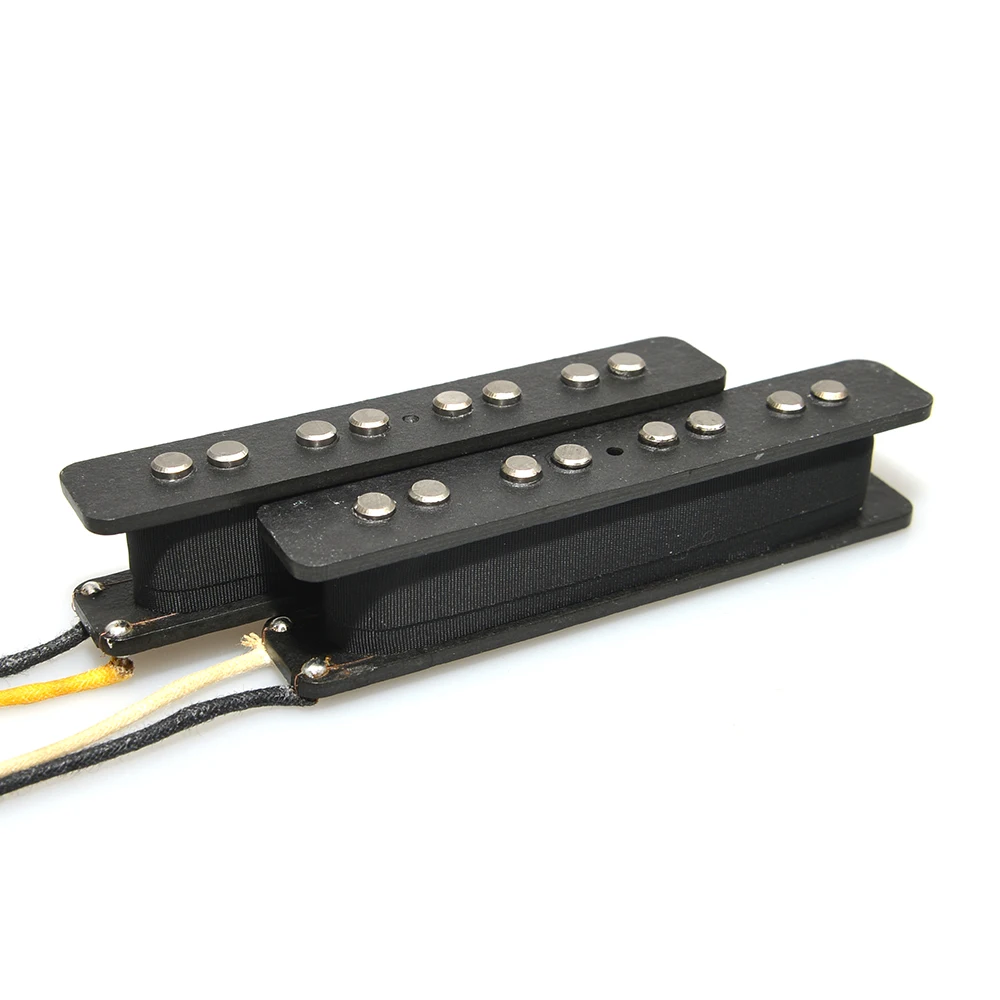 4 String Jazz Bass Pickup Set Alnico V Open Black Cover for JB Bass