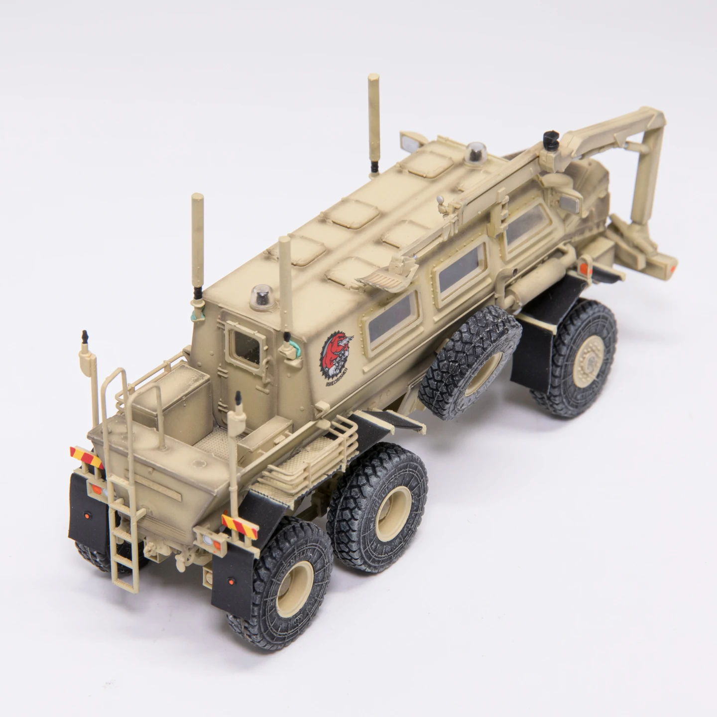 Spot 1:72 TM TF8375 6 * 6 Construction Vehicle Model (Desert Color) Static Finished Product Model