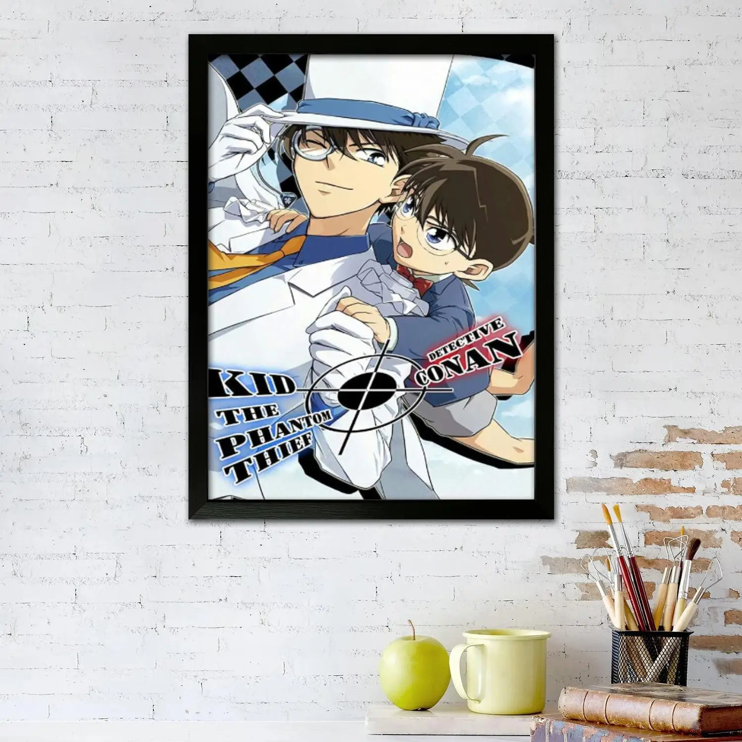 detective conan manga Canvas Art Poster and Wall Art, Picture Print, Modern Family Bedroom Decor,Decorative painting