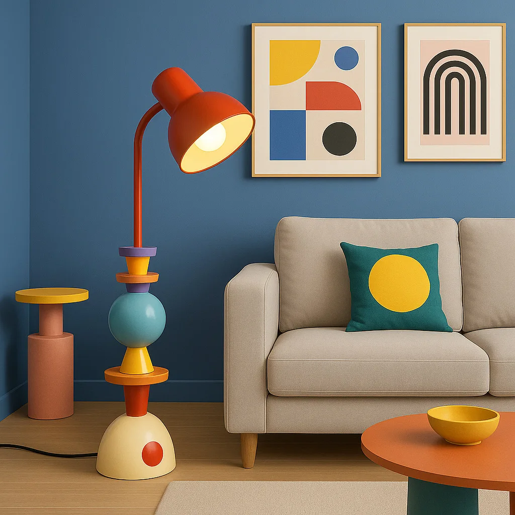 Dopamine Colorful Building Blocks Floor Lamps Children Room Decor Light Fixture Bedroom Beside Led Illumination Novelty Lighting