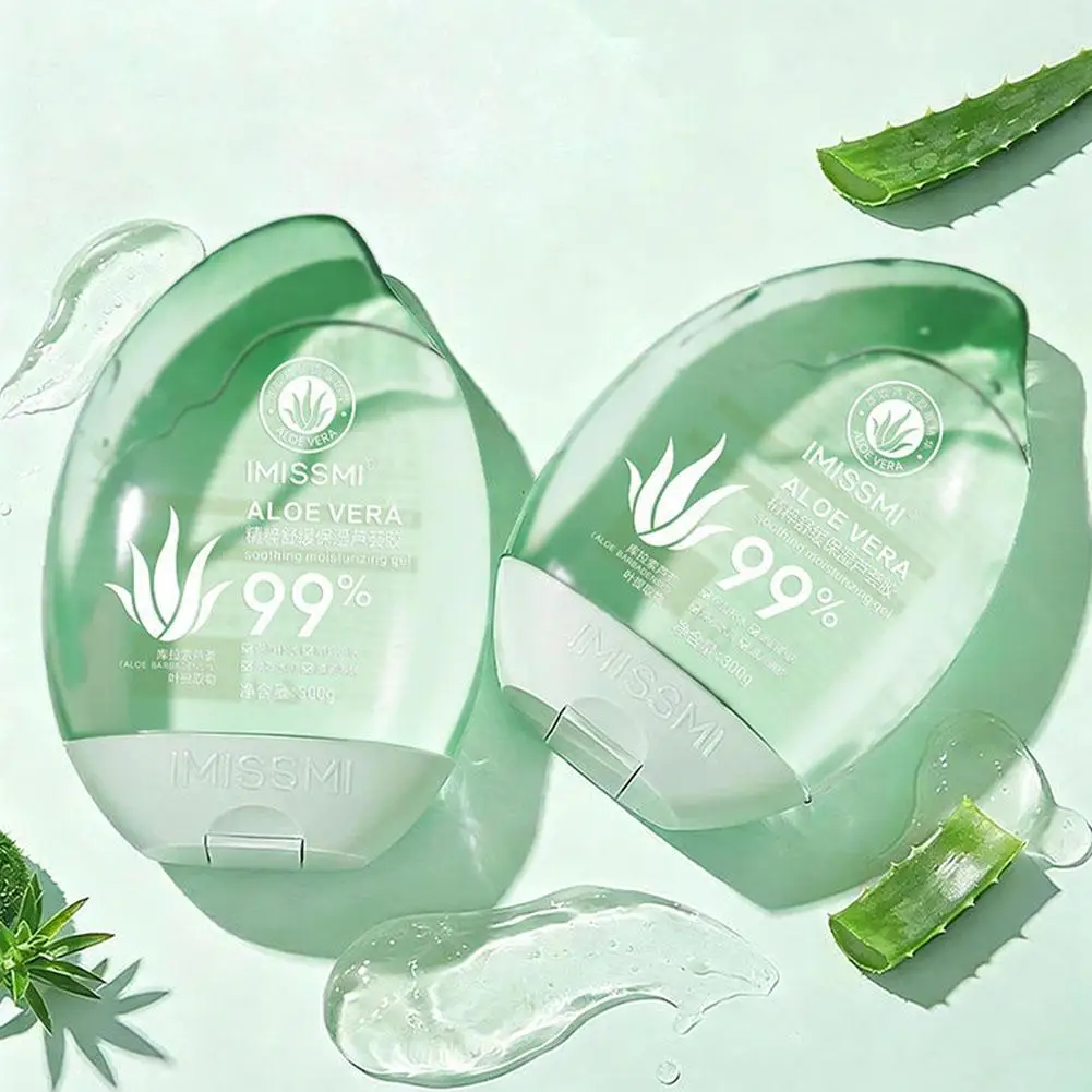 99% Pure Aloe Vera Gel Soothing Moisturizing Face Body Cream Refreshing Non Sticky After Sun Repairing Gel
