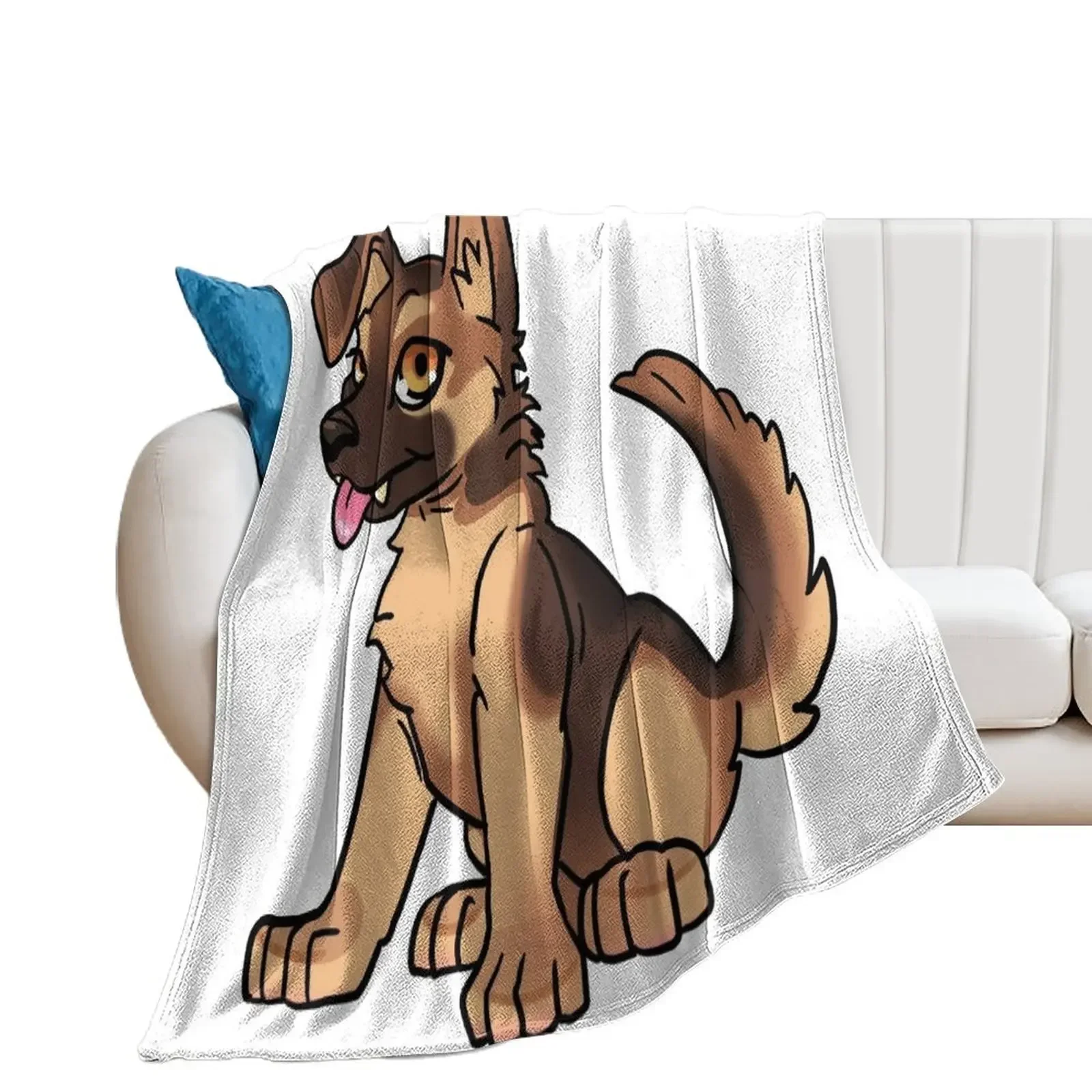 Matt the Matt Puppy! Throw Blanket Cute Soft Plaid Blankets