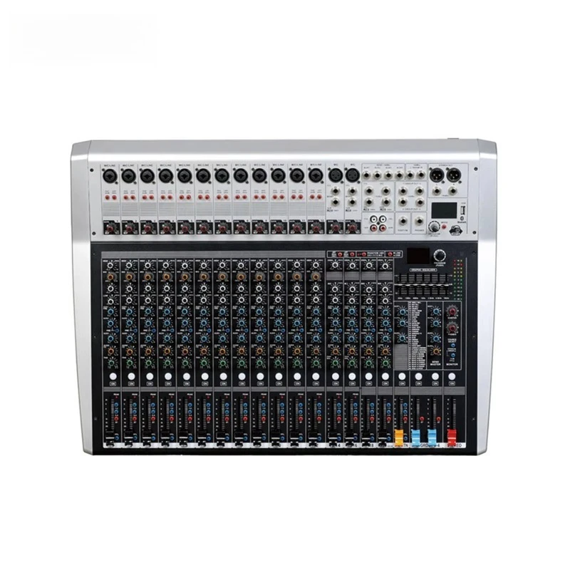 

Professional 16/20/24 MP3 Audio Mixer Console 99DSP/7 Band EQ/4 Auxiliary Stage Performance