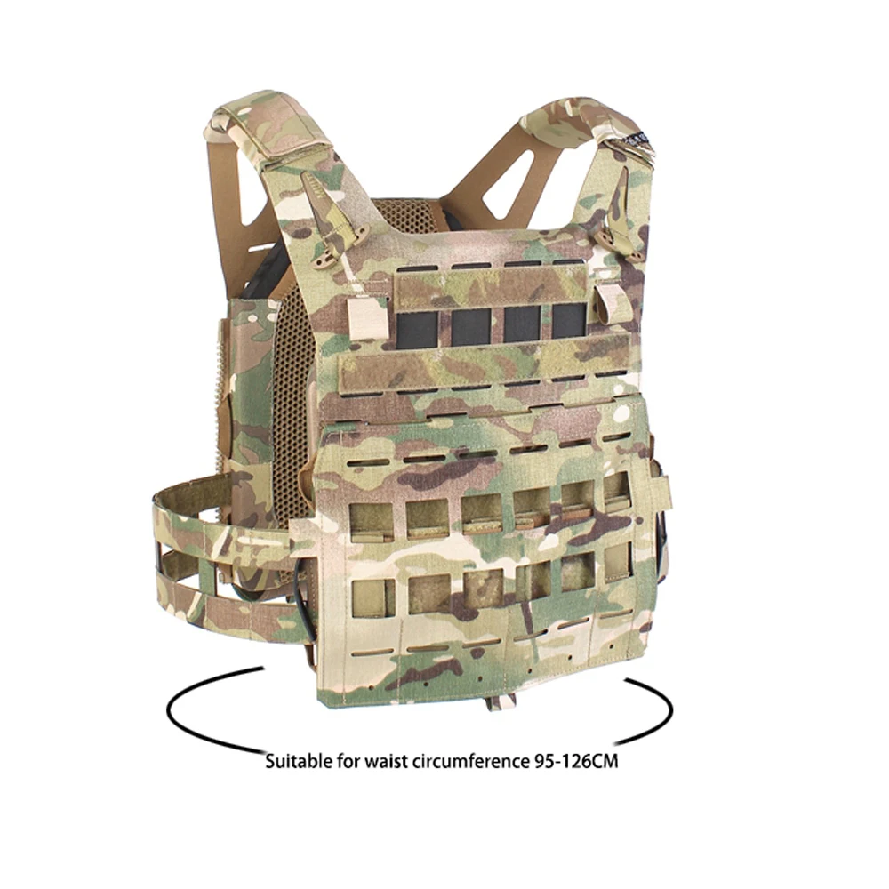 Outdoor Sports Camouflage Mc Spc Plate Carrier Lightweight Tactical Vest Laser Cutting Original Composite Fabric