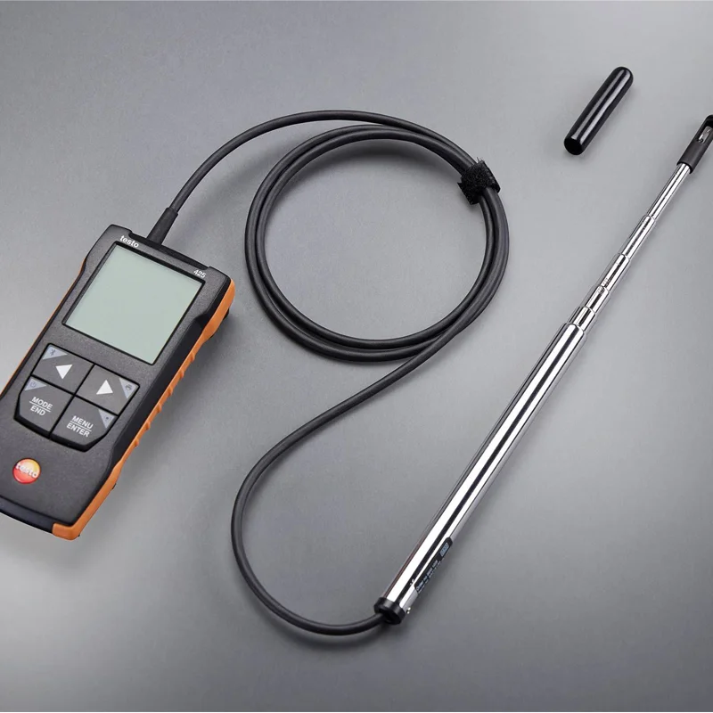 Testo 425 مقياس شدة الريح الرقمي السلك الساخن مع اتصال التطبيق 0563 0425