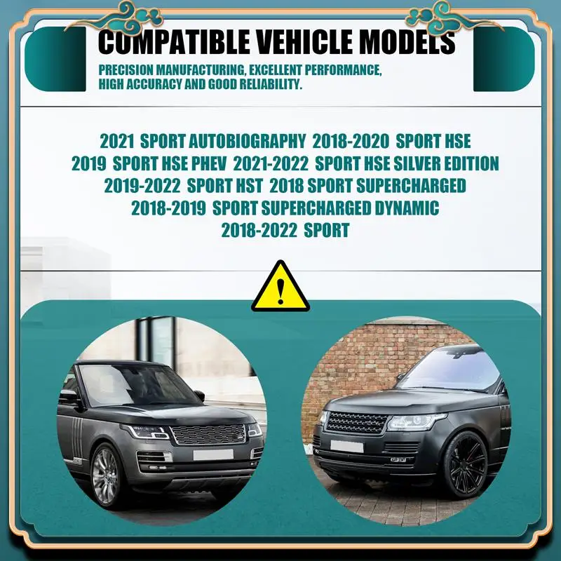 

L39A-Накладка на вентиляционную решетку переднего бампера для Range Rover Sport 2018-2021, накладка противотуманных фар