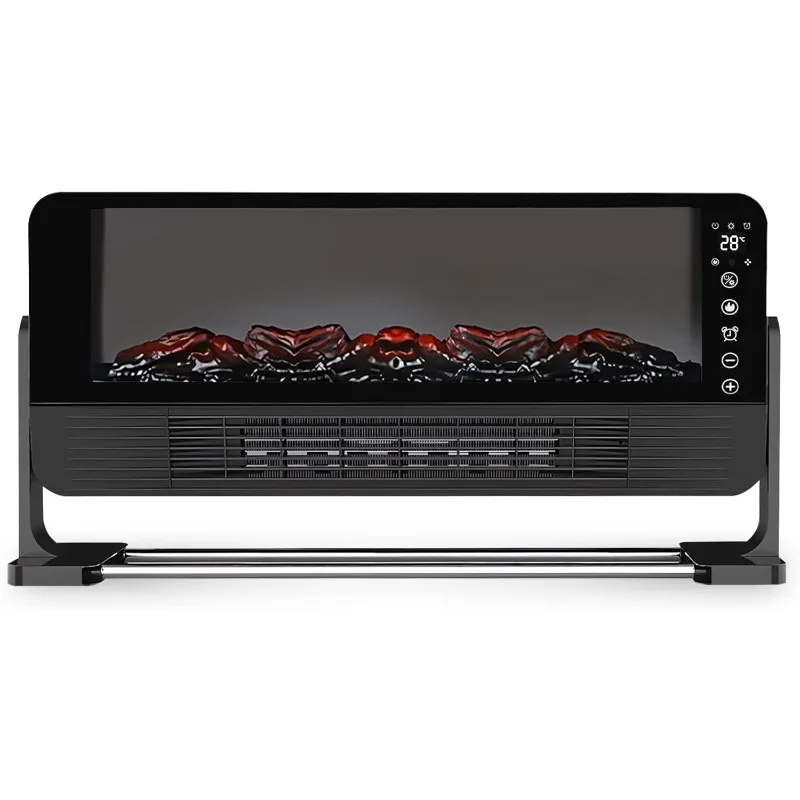 

22-inch small electric fireplace heater with 3D flame effect remote control