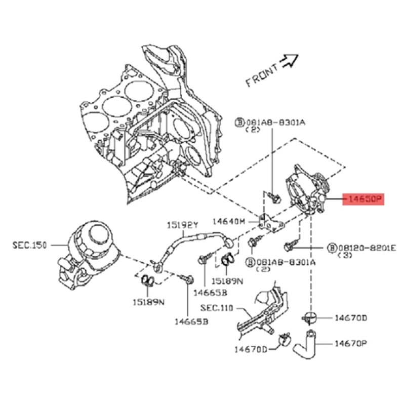 

Engine Brake Vacuum Pump Assembly For Nissan Navara D40/Pathfinder R51 2005-2012 14650-EB70A 114650-EB300 Parts Accessories