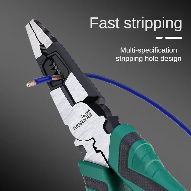 Professional Super Alloy Wire Cutters Wire Stripper Demolisher Pliers Universal Needle Nose Pliers Electrician Metalworking Tool