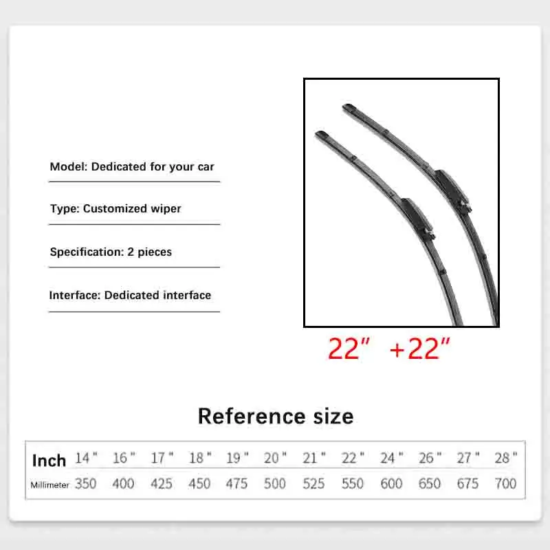 For Mercedes Benz C Class W203 2004~2007 Front Wiper Blades Window Windshield Windscreen Cleaning Brushe Washers Car Accessories