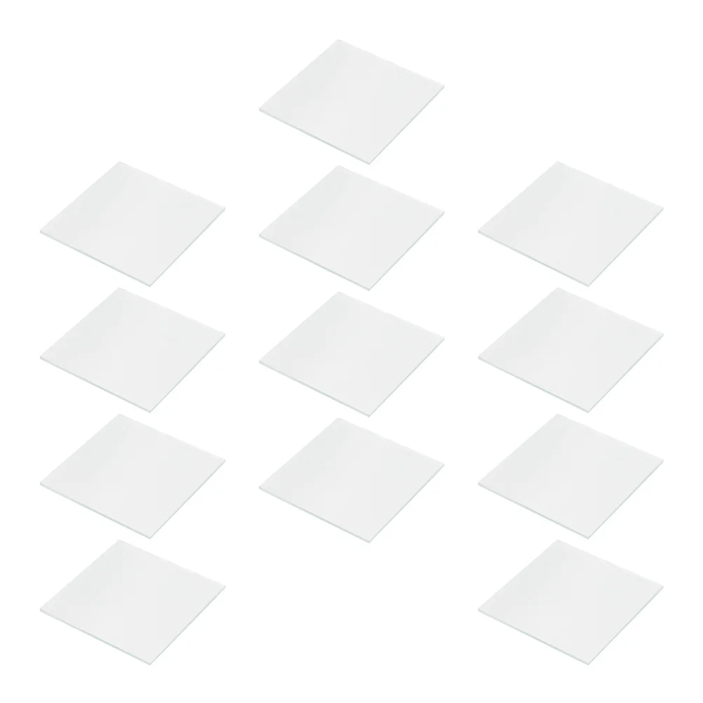 

12Pcs Frosted Glass Sheets Gas Cylinder Sealing Glass Plates for Laboratory Gas Collecting Bottles Chemistry Experiments