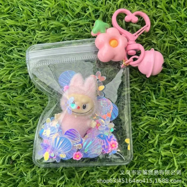 9Styles Creative Mini Labubu Cartoon Cute Baby Bag Mobile Pendant Cute Keychain Waterproof Pendant Mobile Phone Hook