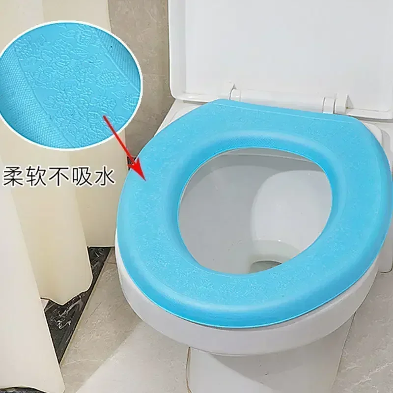 Waterpoof Soft Toilet Seat Cover Bathroom Washable Closestool Mat Pad Cushion O-shape Toilet Seat Bidet Toilet Cover Accessories