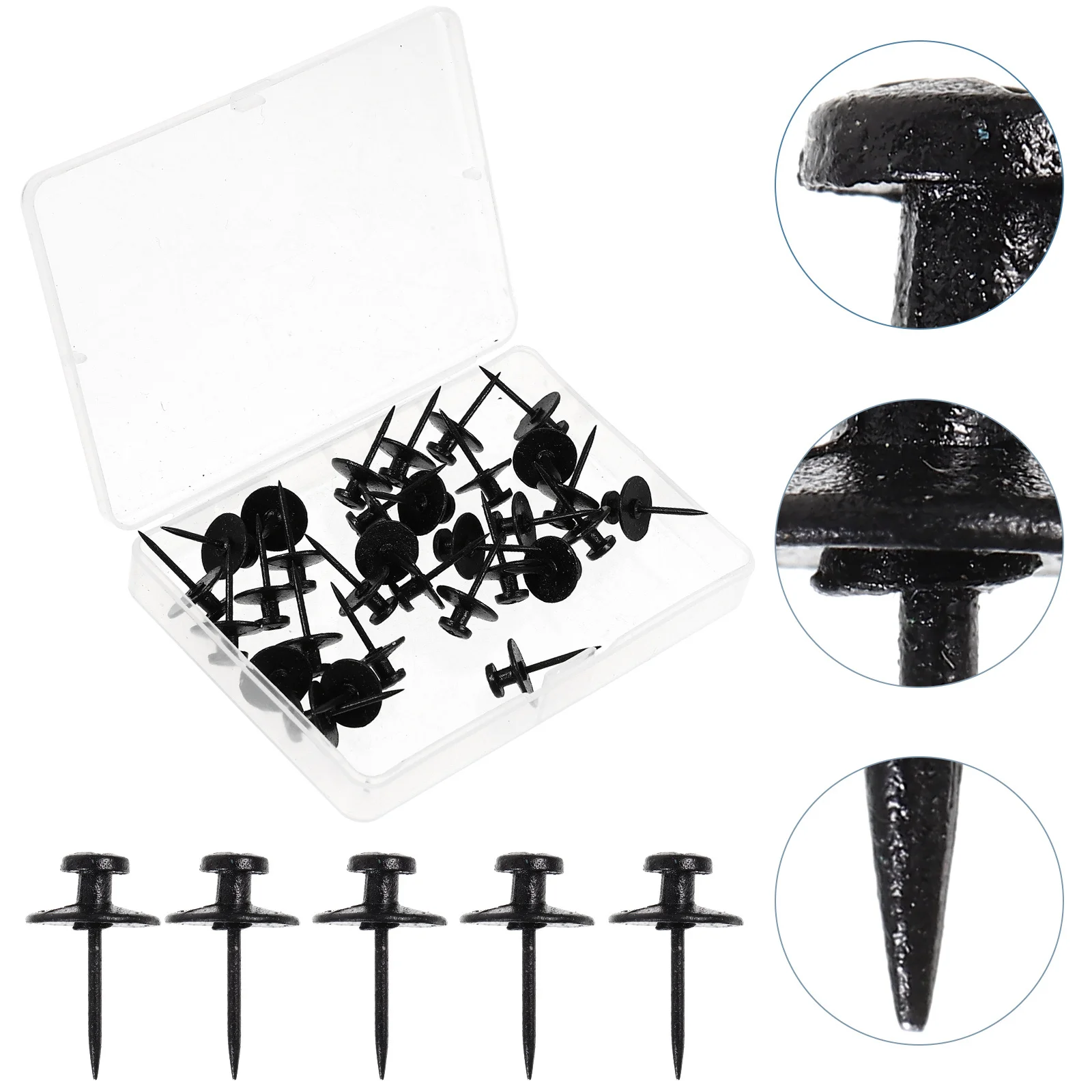 Punaises décoratives en métal en forme d'étoile, 30 pièces, pour tableau d'affichage, planches en mousse de liège, cartes Photos, calendrier mural de bureau