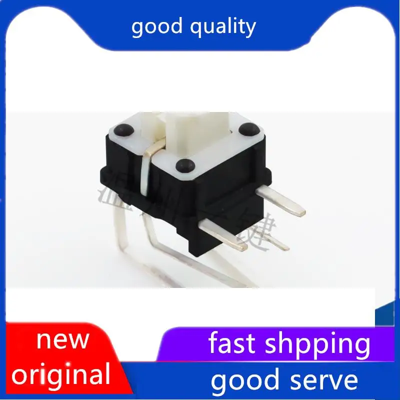 10pcs original new TS-H010 6 * 6 light touch switch with light, 6-pin 90 degree connector, side press accessory power socket
