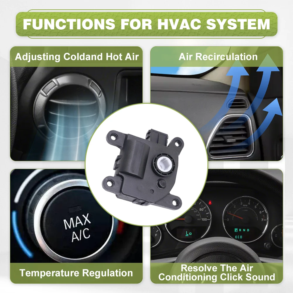 

HVAC Blend Door Actuator For Hyundai Accent Kona Tucson Kia Soul ​Sportage Air Intake Door Actuator 971621JAA0, 97162-1JAA0