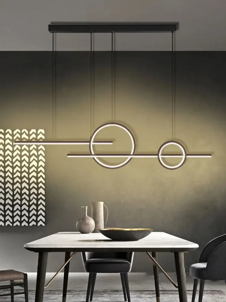 Slimme LED-hanglamp Restaurant Hanglamp Afstandsbediening Verstelbare kleurtemperatuur Helderheid Woonkamer Home Lights - afbeelding 2