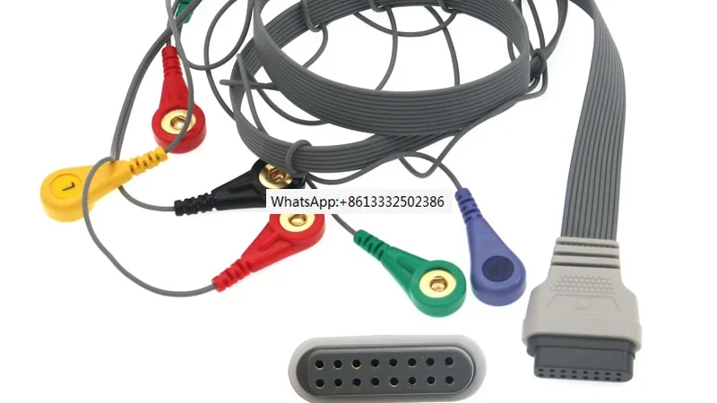 Compatible EDAN SE-2012 10  Holter ECG Cable 16PIN IEC