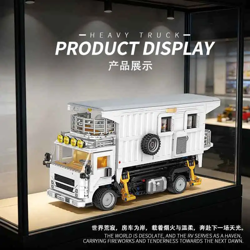 

IN STOCK MOC Creativity Doomsday RV Building Blocks Assembling Campervan Bricks Model DIY Toys for Boys Christmas Gift Set