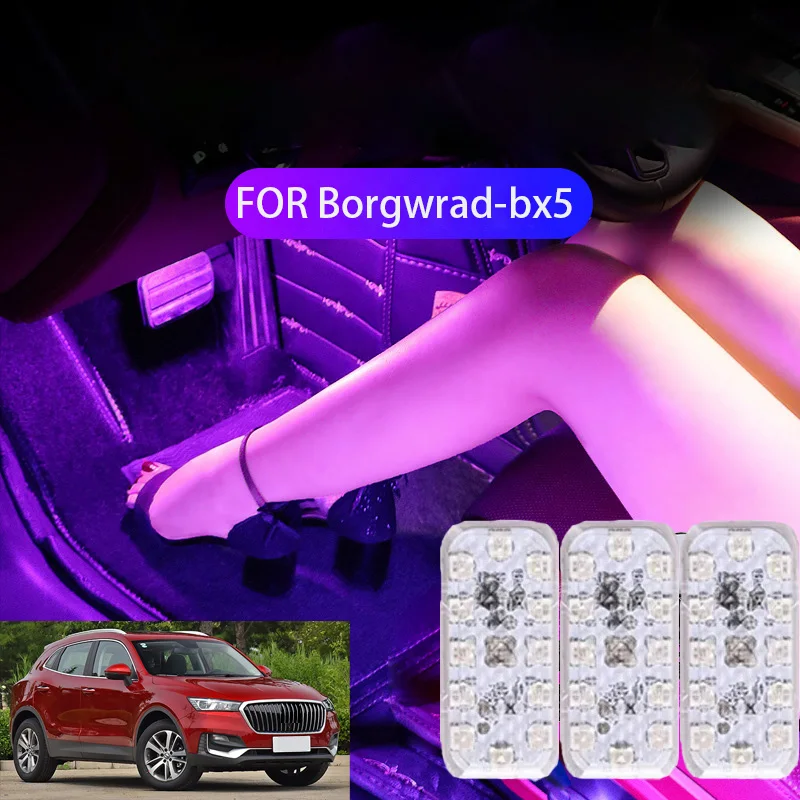 

FOR Borgwrad-bx5 LED Car Interior Ambient Foot Light Atmosphere Decorative Lamps Party decoration lights Neon strips