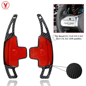 Paddle cambio in fibra di carbonio per Mercedes-Benz Classe A W177 Berlina V177 MB A180 A180d A200 A250 2019 2020 Estensione del volante