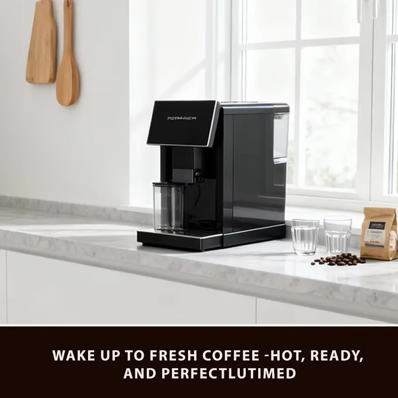 Machine à expresso automatique haut de gamme, système de brassage rapide, grand réservoir d'eau pour la maison et le bureau