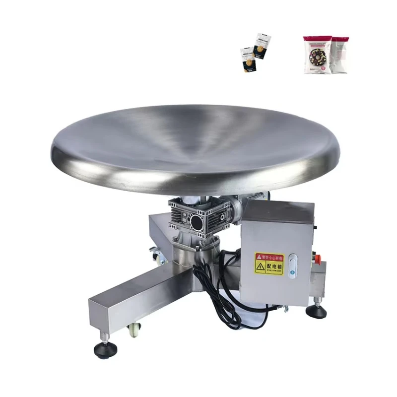 

High Efficiency Automatic Round Bottle Descrambler Sorter Rotary Accumulation Table for Food Processing Line