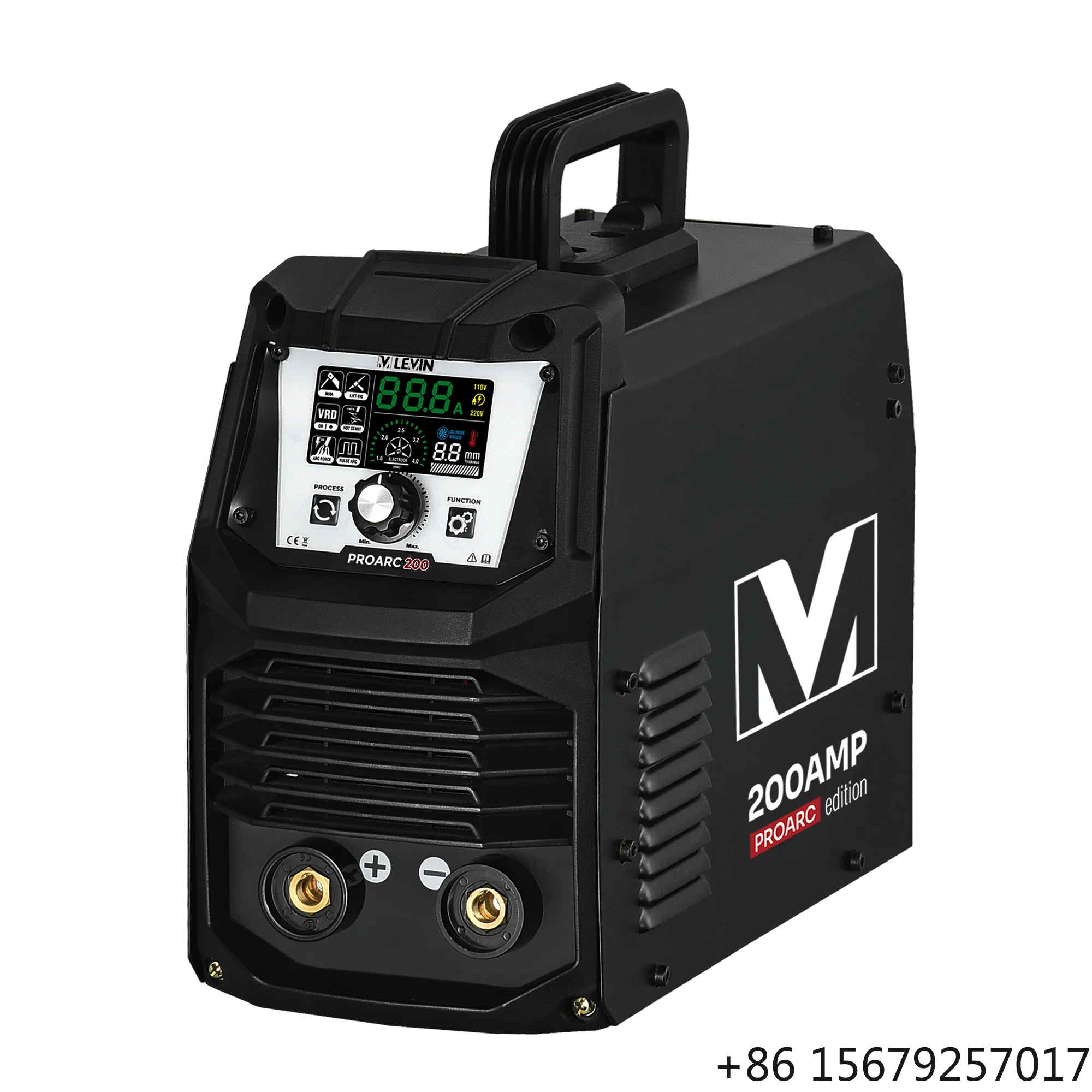 LEVIN PROARC 200 200A ARC Welder 2-in-1 MMA Lift TIG 110V/220V Dual Voltage IGBT Welding Machine with Hot Start VRD
