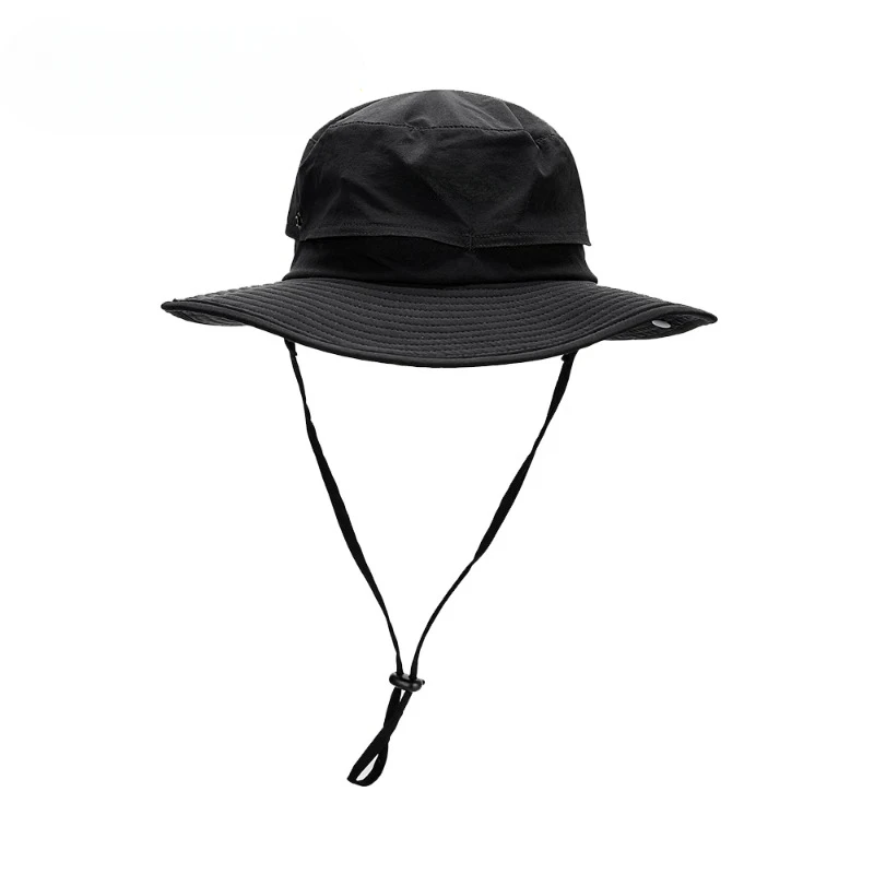 Camping Bungee Hat Awning Summer Climbing Camping Fishing Bucket Hat Unisex Waterproof Sweat-absorbent