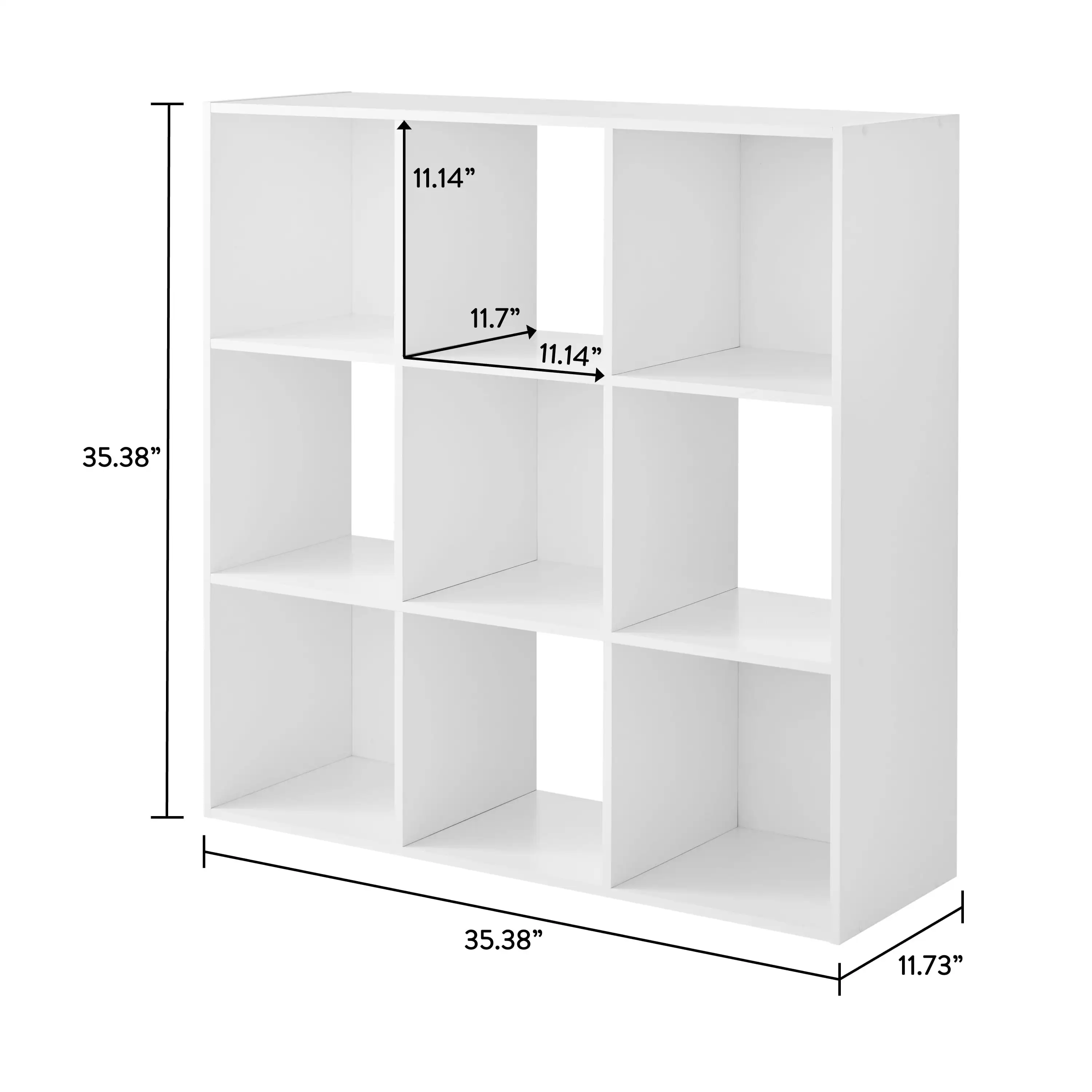 11" 9-Cube Storage Organizer, White
