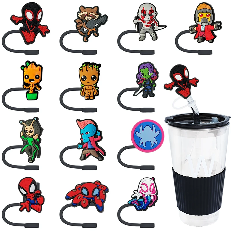 

9/10Pcs Marvel Straw Topper Straw 8MM Plug Reusable Dust-proof Splash Proof Drinking Dust Cap Stopper Cover Kitchen Drink