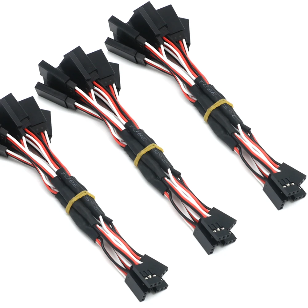 50pcs/lot 500mm 300MM 100MM 150MM 200MM Y Extension Lead Wire Cable for RC Futaba JR Servo Part DIY Rc Model parts