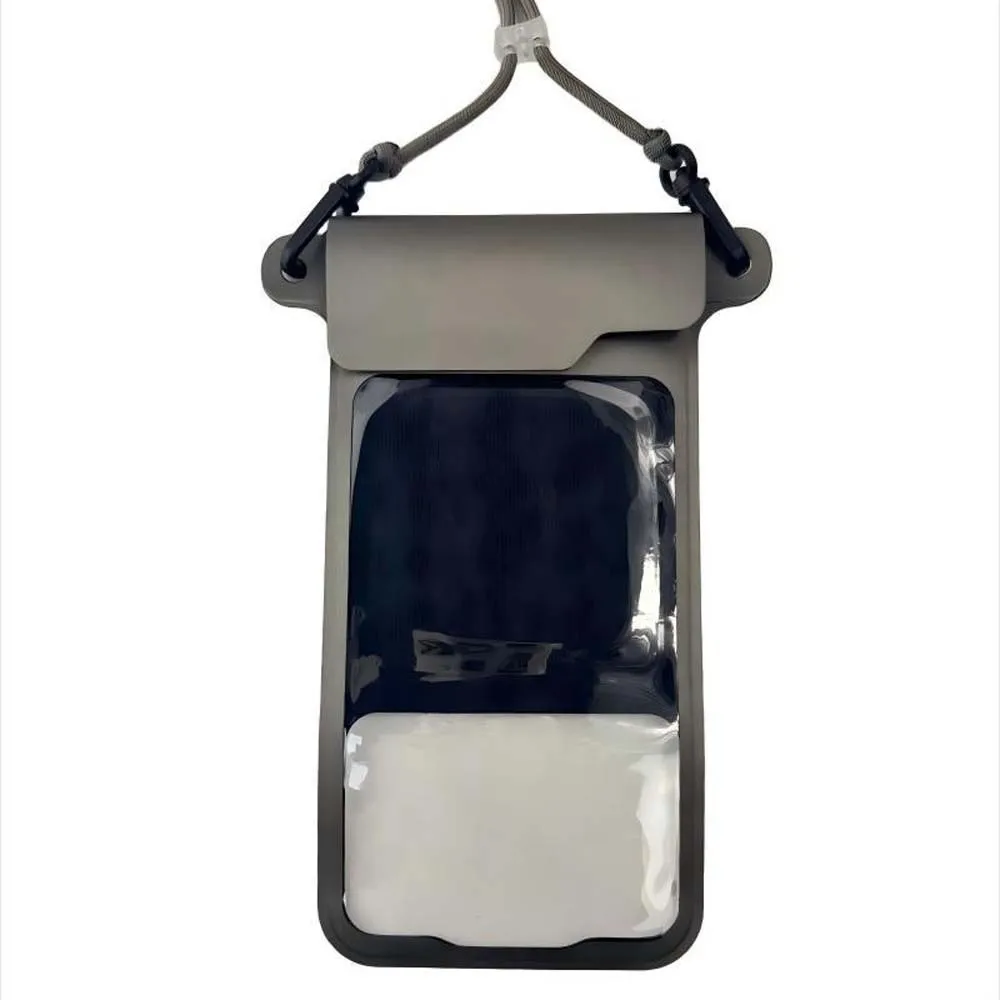 Водонепроницаемый чехол для телефона с регулируемым ремнем, легкий герметичный сухой мешок через плечо, однотонная прозрачная сумка на шею из ABS-пластика
