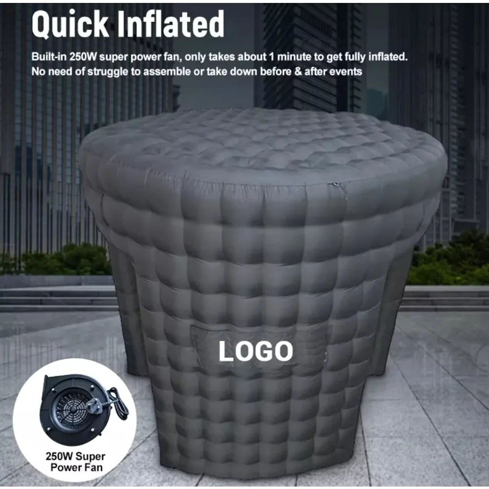 Reclame Opblaasbare Photo Booth Behuizing Camera Nachtclub Opblaasbare Party Tent LED Opblaasbare 360 Photo Booth