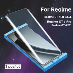 3PCS Full Curved Ceramic Screen Preotector For Reame GT 6 6T, Realme 7 Pro, Realme GT Neo 6 6SE, 6, 6 SE Protective Flim