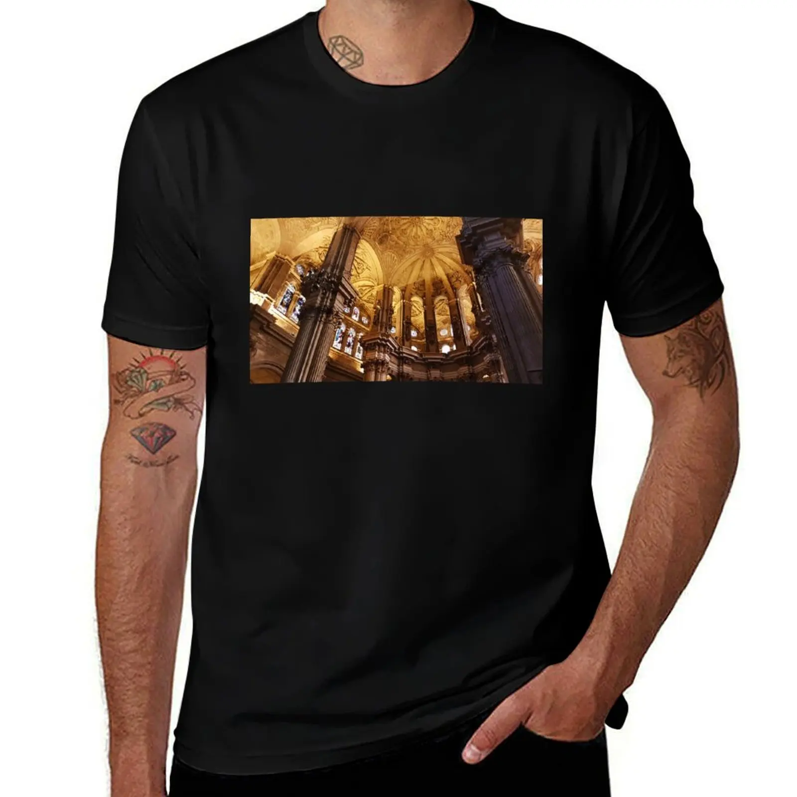 Golden Columns T-Shirt t shirt man luxury T-Shirt