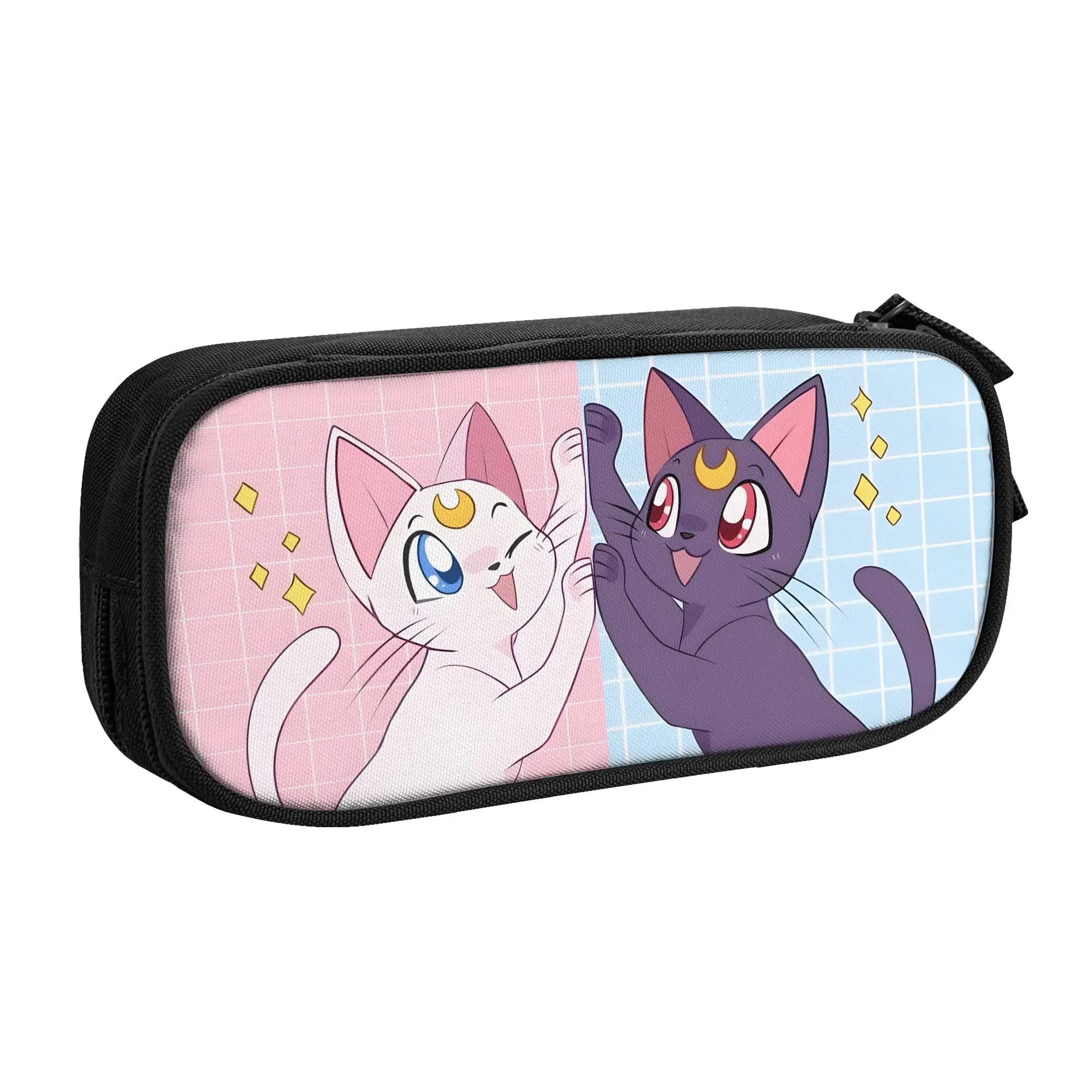 

1 Piece Artemis Luna Pencil Case for Students Gifts Pen Box Pencil Bag Sailor Moon Stationery Supplies Pen Holder Bag