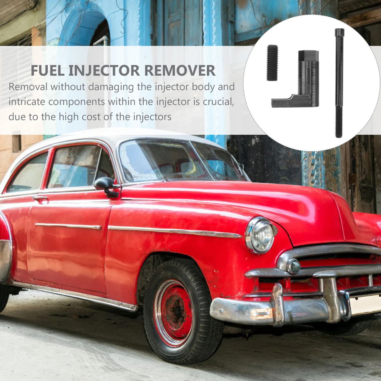 

Heavy Duty Removal Tool Carbon Steel Auto Remover Corrosion Resistant Car Injector Removal Auto Injector Remover Kit