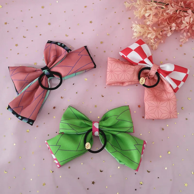 Anime Demon Slayer Cartoon Cosplay Schleife Haarring Kawaii Fans Collection Haarschmuck